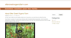 Desktop Screenshot of ottercreekorganicfarm.com