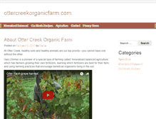 Tablet Screenshot of ottercreekorganicfarm.com